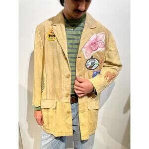 Upcycled Leather Blazer Jacket